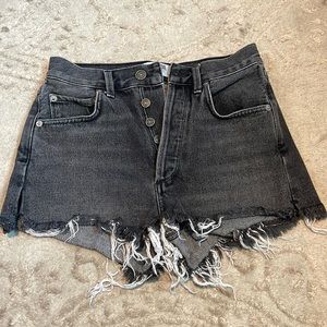 Agolde size 24 distressed  jean shorts